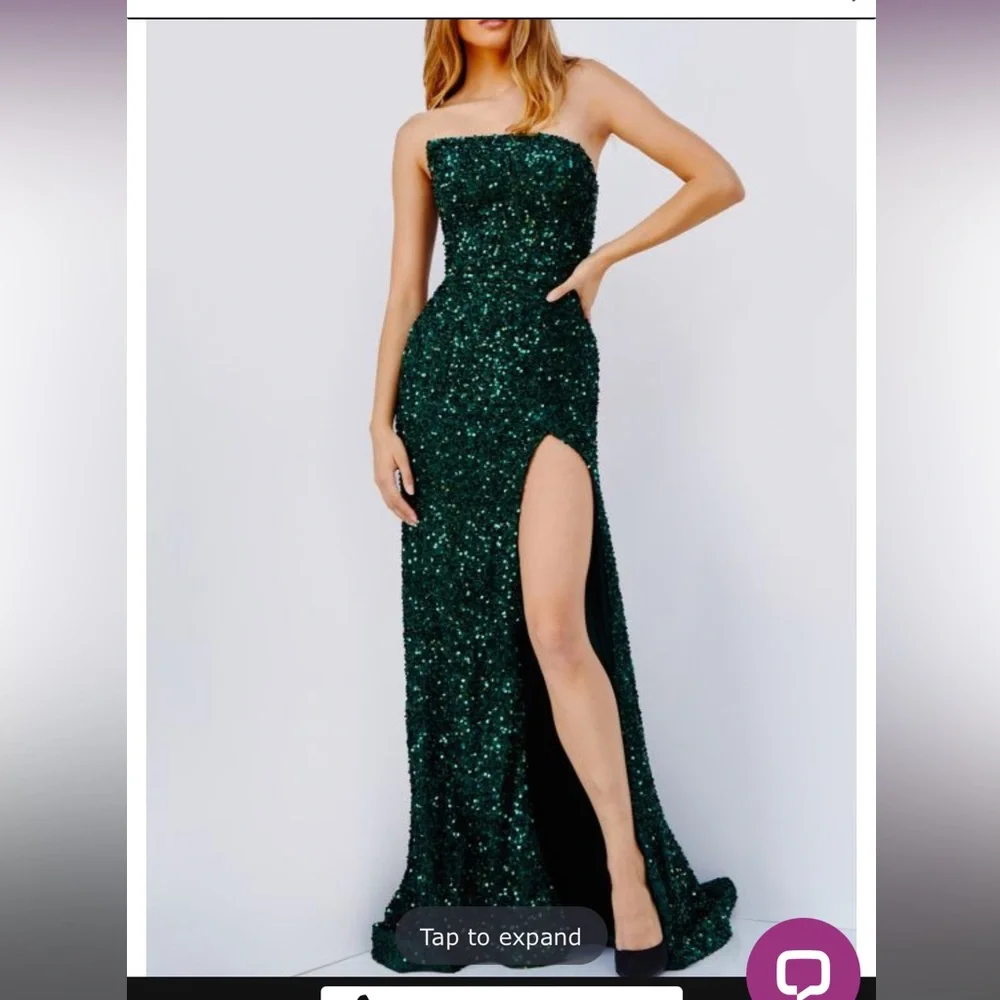 JOVANI Strapless Prom Dress - Picture 9 of 10